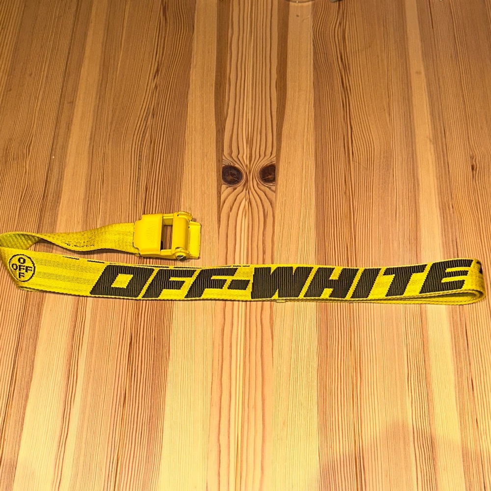 Off-White Vibrant Yellow Belt